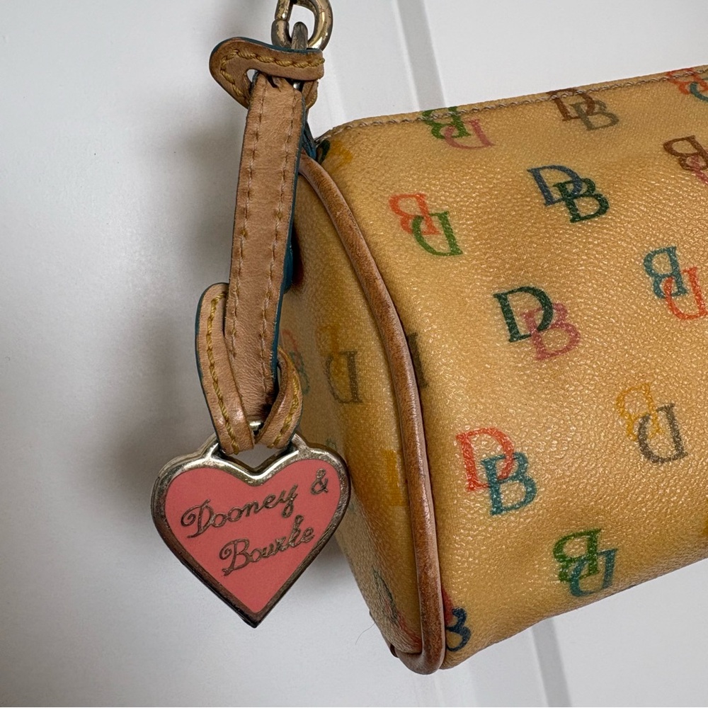Dooney & Bourke Rainbow DB Monogram Mini Baguette Bag Y2K - Picture 2 of 10